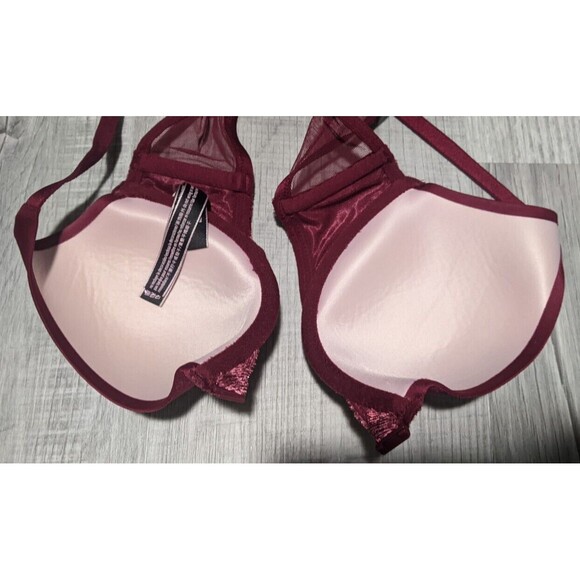 Victoria's Secret Bra Very Sexy Lightly Lined Plunge 32C Purple Racerback - Picture 5 of 6